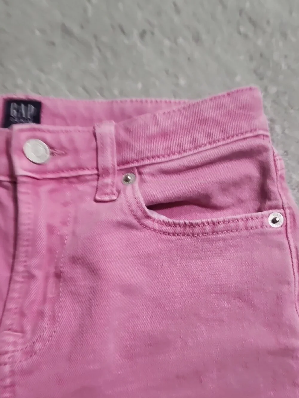 Gap Kids Girls Pink High Rise Stride Wide-Leg Ankle Jeans Sz 10 Tween BarbieCore